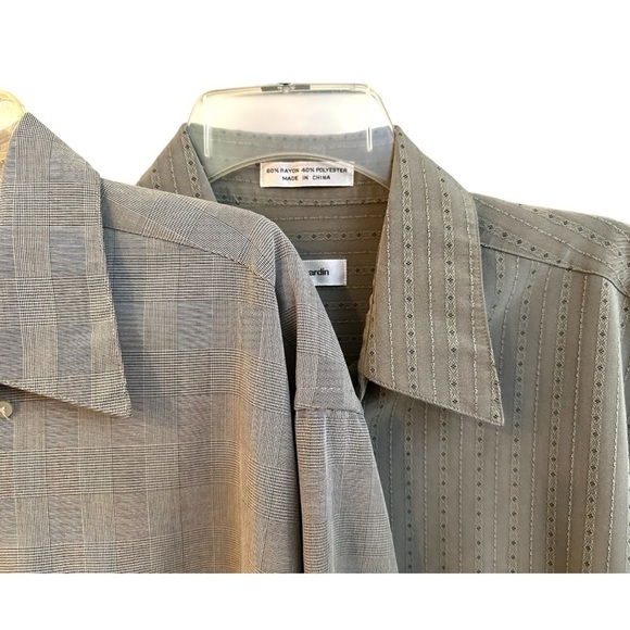 PIERRE CARDIN, MENS, LONG SLEEVE, CASUAL SHIRTS. SET/2. SIZE M - Picture 2 of 7